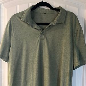 Lululemon Green Heather Polo